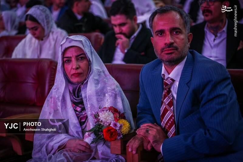 عکس / جشن ازدواج 114 زوج کم توان 3