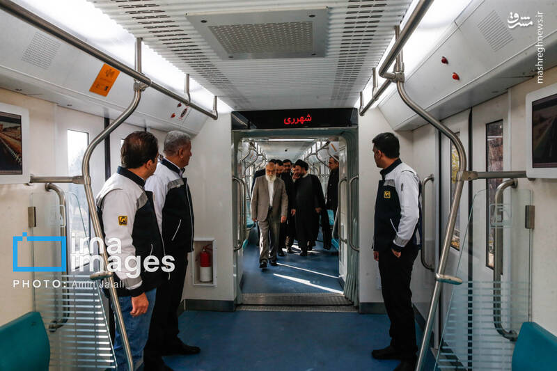 عکس / افتتاح و بهره برداری از دو رام قطار مترو ملی 13