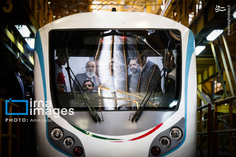 عکس / افتتاح و بهره برداری از دو رام قطار مترو ملی 10