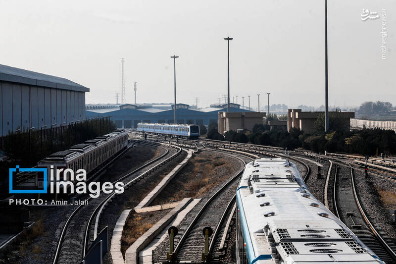 عکس / افتتاح و بهره برداری از دو رام قطار مترو ملی 7