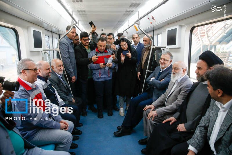 عکس / افتتاح و بهره برداری از دو رام قطار مترو ملی 6