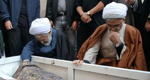 تصاویر تشییع و تدفین حاج عبدالله طائب