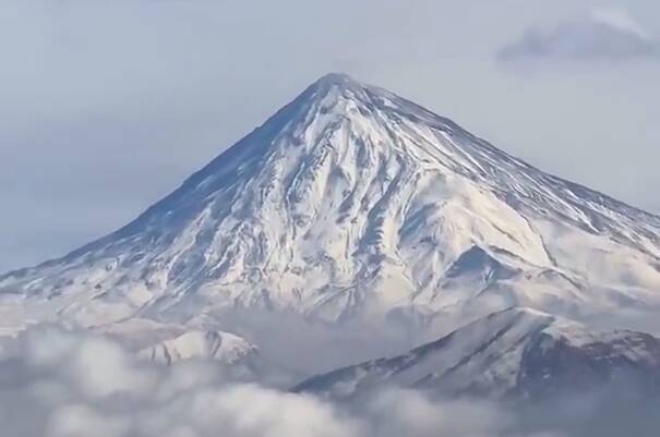 فیلم/ دماوند بالاخره سفیدپوش شد