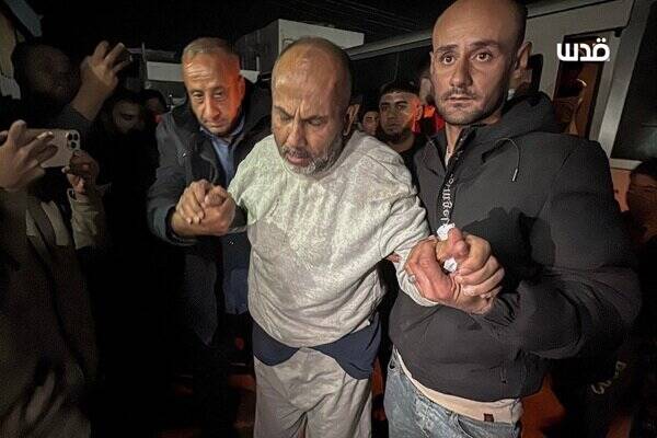 آزادی ۵ اسیر فلسطینی از زندان‌های رژیم صهیونیستی