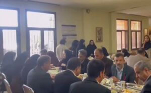 فیلم / حضور سخنگوی دولت در سلف خواهران با همراهی آقایان