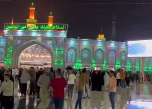 فیلم/ بارش رحمت الهی در زیباترین خیابان جهان