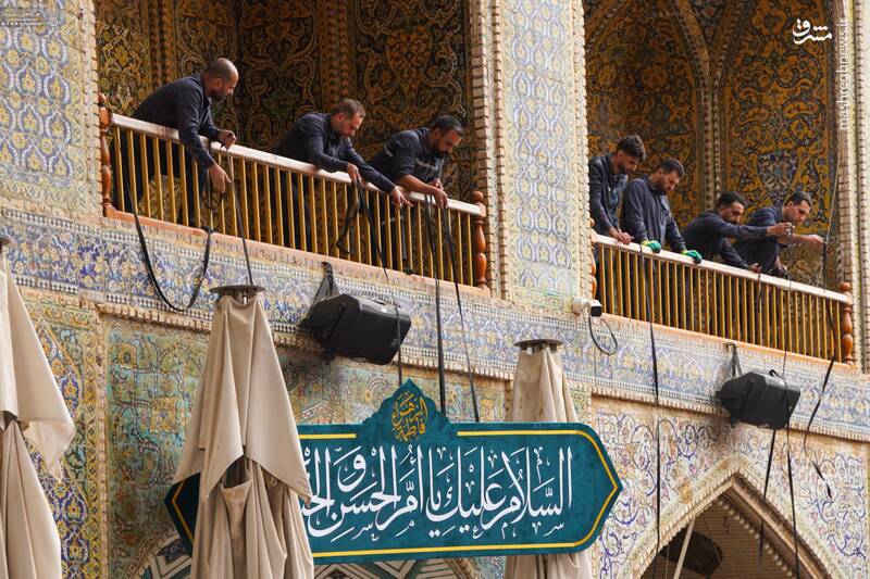 عکس / آماده‌سازی حرم امیرالمومنین برای میلاد حضرت فاطمه (س) 7