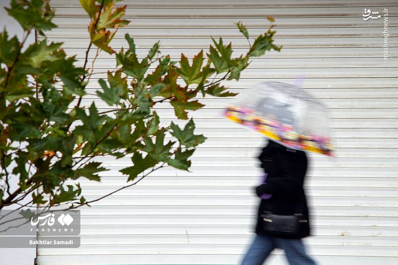 عکس/ چتر باران بر سر مردم در کردستان