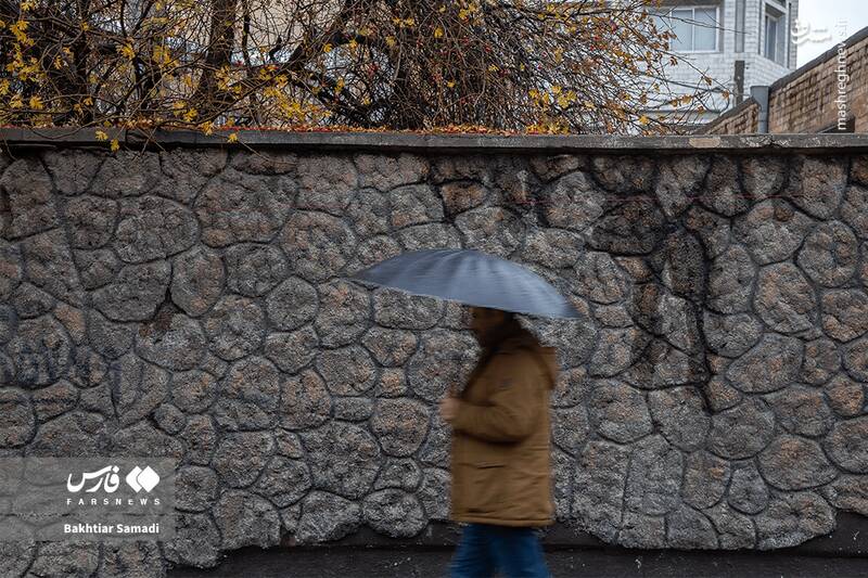 عکس/ چتر باران بر سر مردم در کردستان