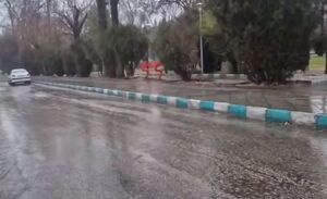 فیلم/ بارش زیبای باران پاییزی در همدان