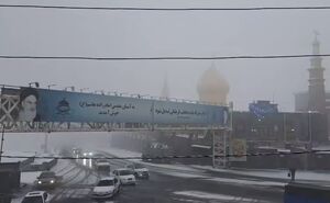 کولاک و بارش برف در محور هراز