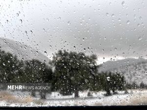 بارش برف پاییزی در برخی از مناطق کوهستانی کاشان