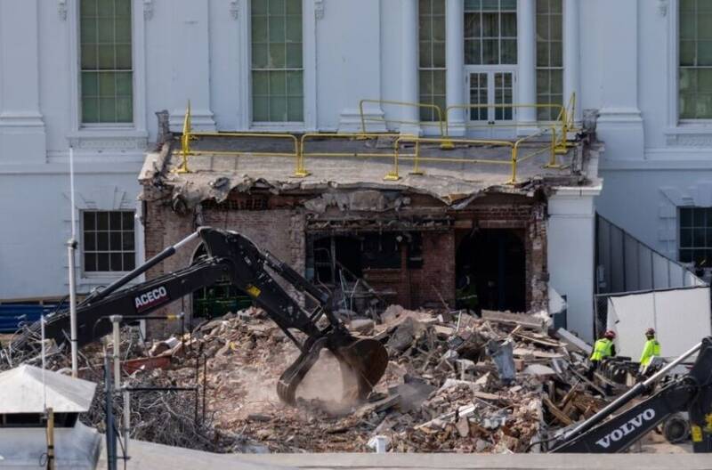 شکایت نهاد زیر نظر کنگره آمریکا از ترامپ به دلیل تخریب بخشی از کاخ سفید