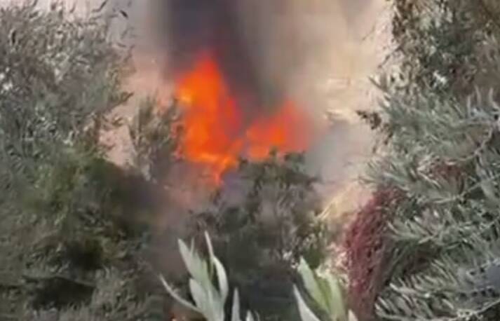 فیلم/ حمله پهپادی به یک خودرو در جنوب لبنان