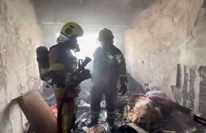 فیلم/ آتش‌سوزی برج مسکونی دهکده المپیک مهار شد