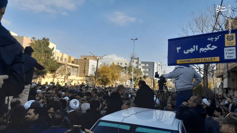 تشییع پیکر آیتالله شاهچراغی در سمنان+ فیلم و عکس