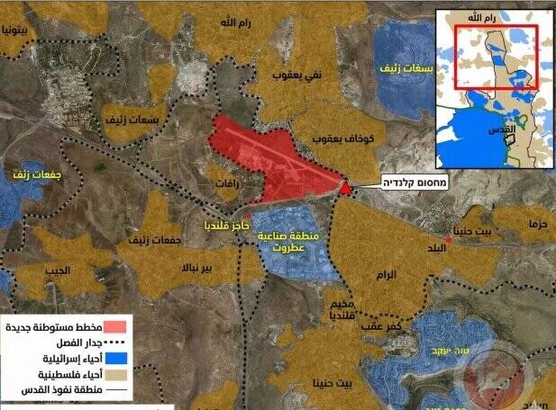 نقشه اسرائیل برای قطع مسیرهای ارتباطی میان قدس و رام‌الله
