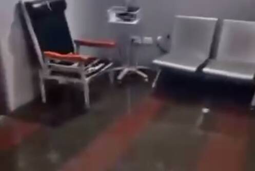  وضعیت بیمارستان شفا در غزه پس از بارش‌ شدید باران