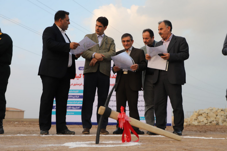 برگزاری آئین کلنگزنی پروژه ۳۵۷ میلیارد تومانی توسعه شبکه برق و روشنایی سایت صنعتی خرمشهر