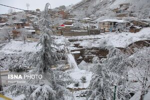 بارش برف در‌گردنه گدوک