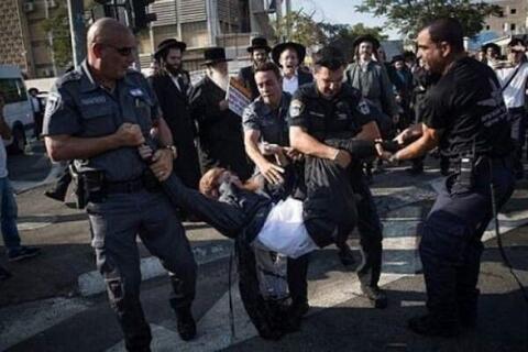 صهیونیست‌ها به جان هم افتادند؛ ۱۰ زخمی در درگیری‌ها +فیلم