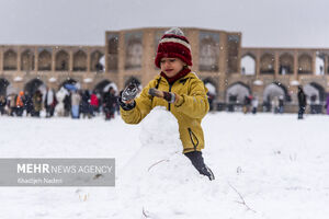 عکس/ نخستین برف پاییزی در نصف جهان