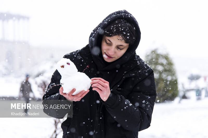 نخستین برف زمستانی در نصف جهان
