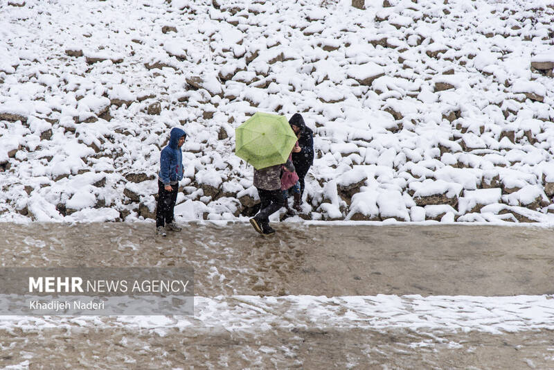 نخستین برف زمستانی در نصف جهان
