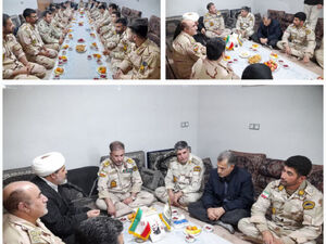 یلدای مرزی با پاسداران امنیت در نقطه صفر مرز خسروی