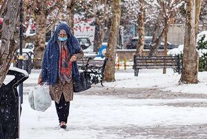 بارش برف در بجنورد