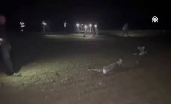 تصاویری از محل سقوط هواپیمای رئیس ستاد ارتش لیبی