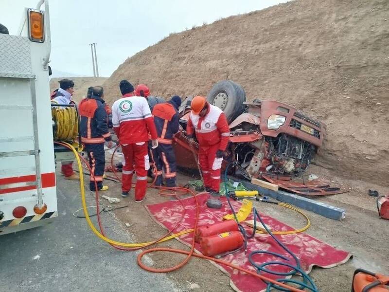 حادثه،سمنان،احمر