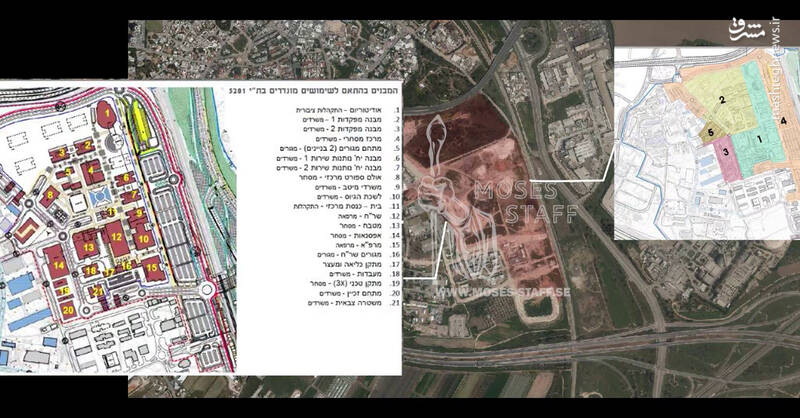 جزئیات جدید از محل اصابت ۲۰ ساختمان نظامی اسرائیل/ نورافشانی بر خرابه‌های سانسورشده تل‌آویو