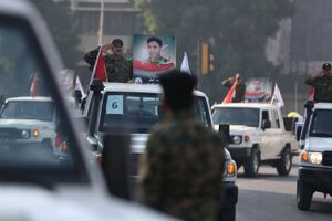 تشییع نمادین شهدای حشدالشعبی در بغداد