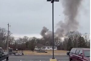 سقوط ۲ بالگرد در نیوجرسی آمریکا+ فیلم