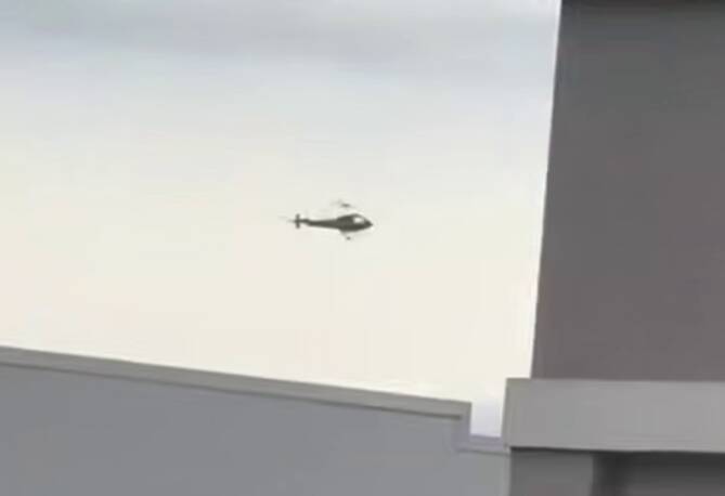  لحظه سقوط بالگرد در آمریکا