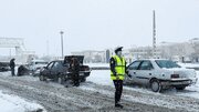 انسداد ۲۳ جاده در پی برف و باران و ریزش کوه