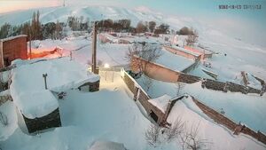 عکس / این روستا در برف دفن شد!