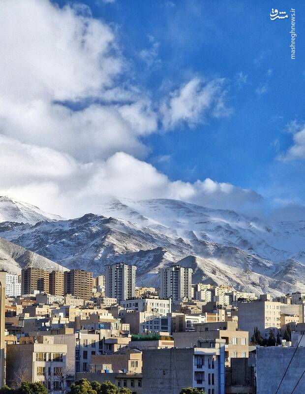 عکس کارت پستالی از هوای امروز پایتخت