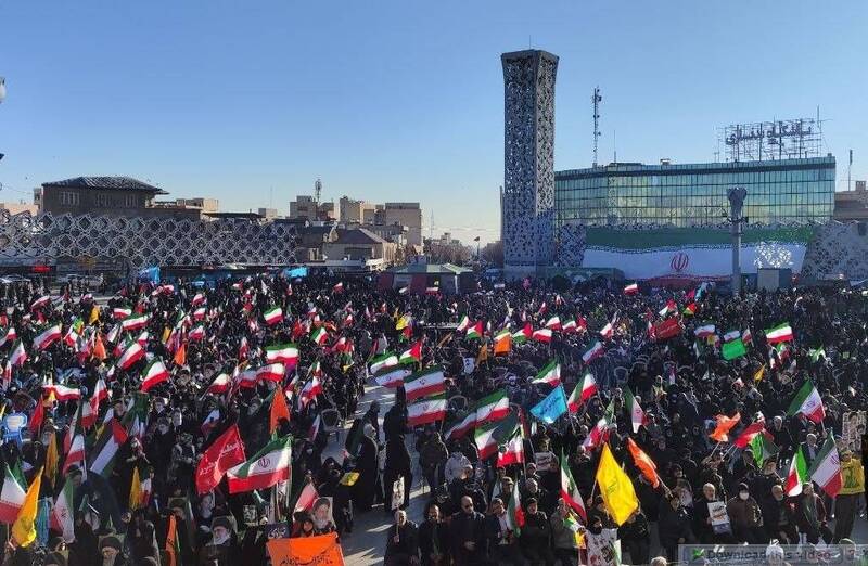 فیلم/ برگزاری مراسم ۹ دی در میدان امام حسین(ع) تهران