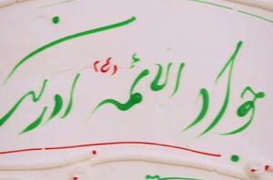 فیلم/ کیک تولد امام جواد(ع) در حرم پدرش درست شد