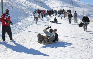 تفریحات زمستانی در سنندج