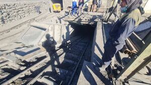 تصاویری از حادثه ریزش معدن کوشک در بافق