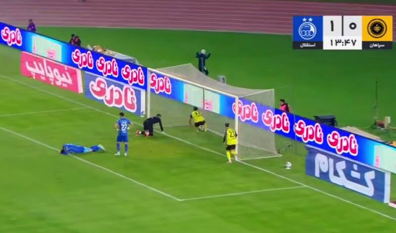 فیلم/ گل اول سپاهان به استقلال توسط رستم آشورماتوف