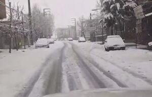 فیلم / وضعیت معابر مریوان بعد از بارش برف