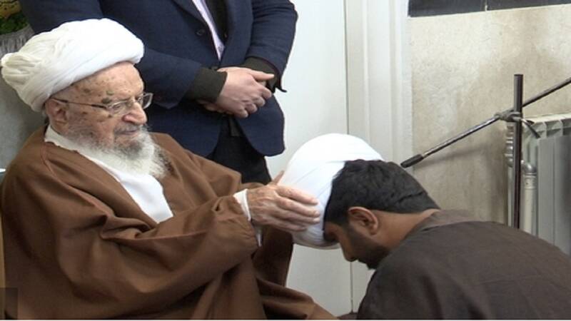 طلاب،مراسم،مكارم،شيرازي،روحانيت