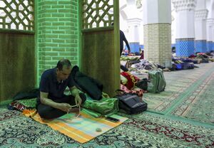 مراسم معنوی اعتکاف در مسجد ملا اسماعیل یزد