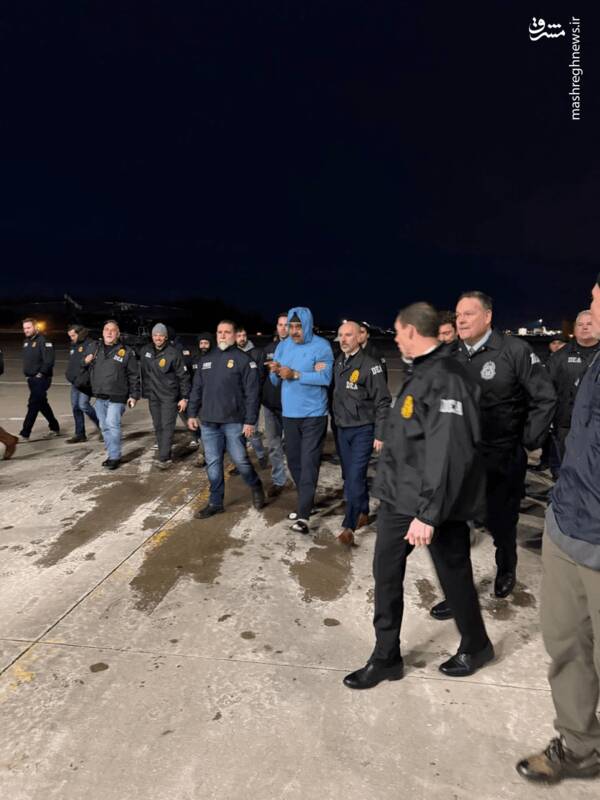 اولین تصاویر از مادورو پس از انتقال به نیویورک