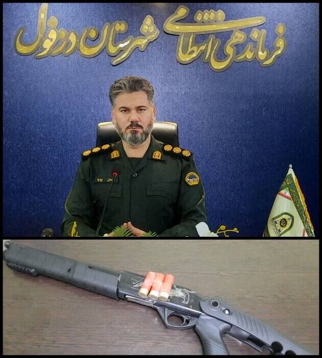 فرد مسلحی در دزفول قبل از آشوبگری دستگیر شد +عکس