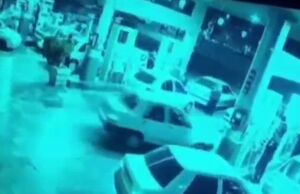 ویدیویی از علت آتش سوزی یک پمپ بنزین در دولت آباد تهران